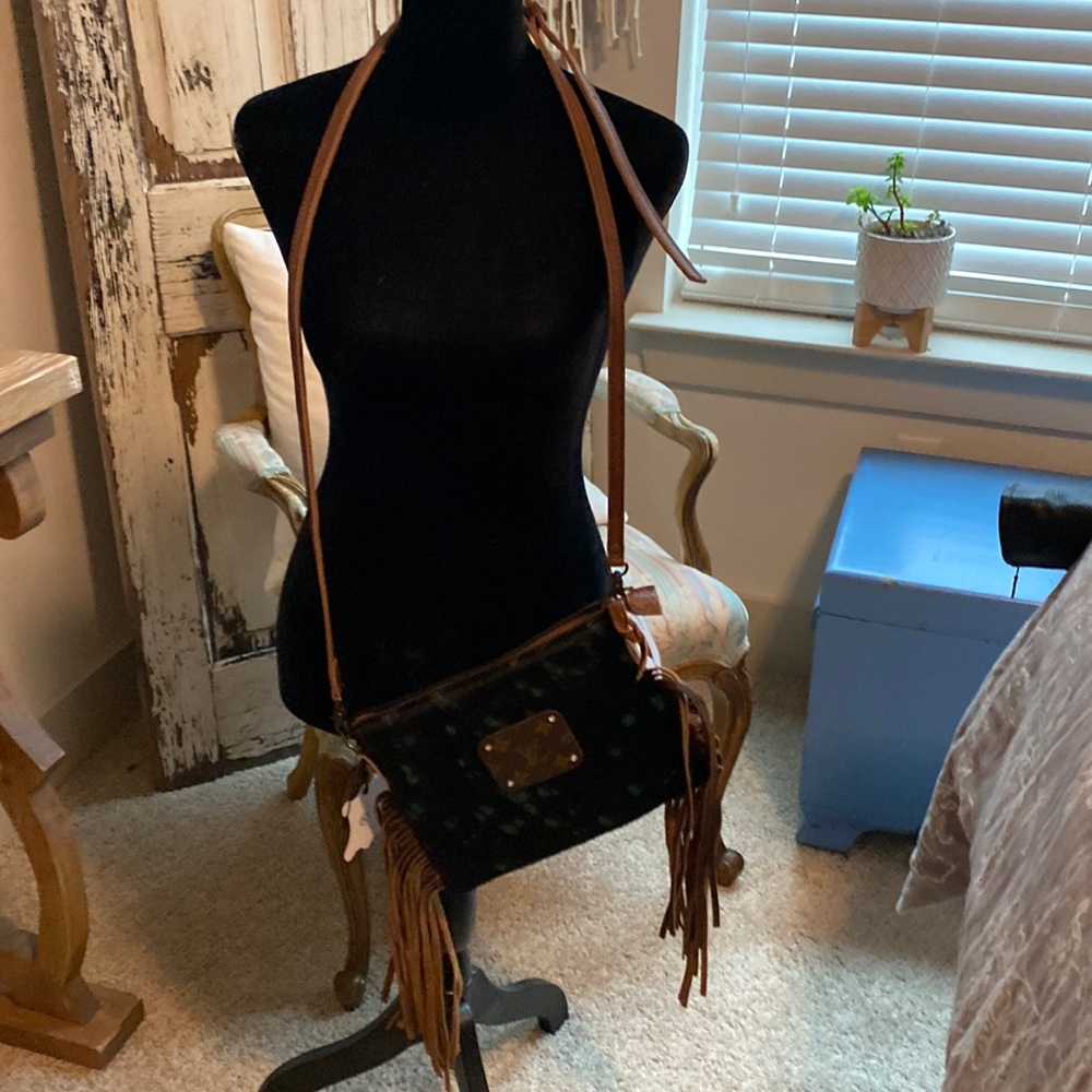 Darling LV upcycled leather crossbody, NWT